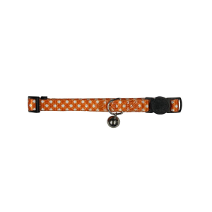 Cat Collar Plaid Orange 20-35cm
