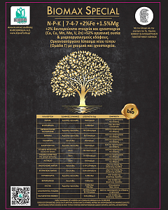 BIOMAX SPECIAL 7-4-7+IXN 1,5KG ΒΙΟΛΟΓΙΚΟ ΛΙΠΑΣΜΑ