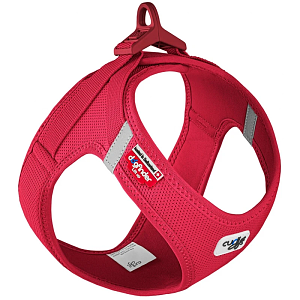CURLI VEST HARNESS CLASP AIR-MESH RED 2XS