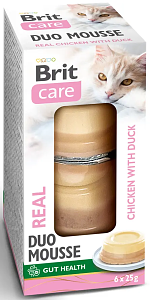 Brit Care Cat Cup Duo Mousse Chicken Duck 6x25gr