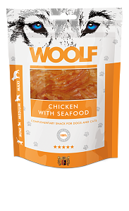 Woolf Chicken With Seafood Strips 100g