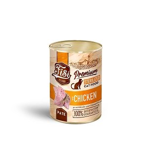 Fisi Cat Sterilized Κοτόπουλο Πατέ Κονσέρβα 400gr