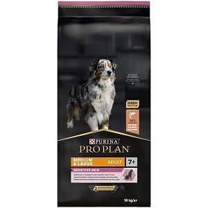 Proplan Dog Medium Adult 7+ Sensitive Skin Salmon 14kg