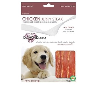 DRY CHICKEN JERKY STEAK 100GR 