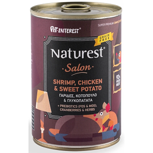 Naturest Gourmet Salon Shrimps Chicken & Sweet Potato 400gr