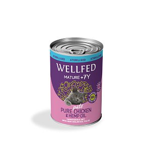 Wellfed Mature +7-Steril Chicken & Hemp Oil 400gr