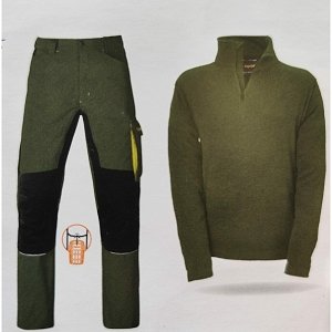 KAPRIOL KIT ΕΡΓΑΣ ΠΑΝΤΕΛ+ FLEECE ΠΡΑΣΙΝΟ XL