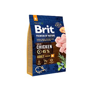 Brit Pr Dog By Nature Adult Medium 3kg