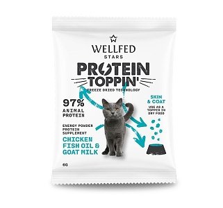 WELLFED F.D. PROTEIN TOPPIN' CHICKEN & GOAT MILK 6 gr