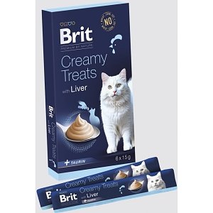Brit Pr Cat SN CREAMY BEEF 6X15gr