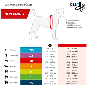 Curli Vest Harness Clasp Air-Mesh Red 3XS