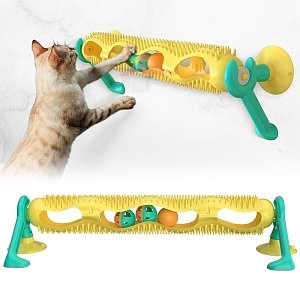Track Climbing Frame Cat Toy Yellow 536x146x112mm