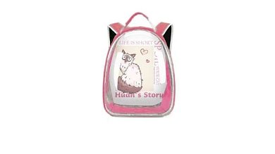 TRANSP.EGGSHELL BAG 31x17x43cm PINK