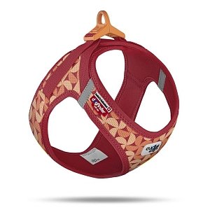 Vest Harness Curli Air Mesh Semi Circle Red Med