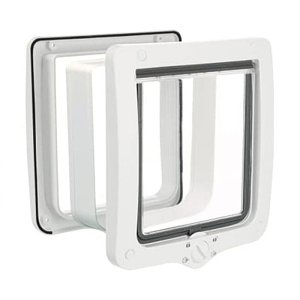 ΠΟΡΤΑ ΓΑΤΑΣ 4-WAY ΜΕ ΤΟΥΝΕΛ XL 24X28CM ΑΣΠΡΟ 