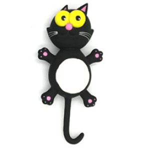 LATEX TOY BLACK CAT WITH SOUND 24cm 