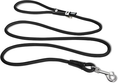 Curli Stretch Comfort Leash Black 1.8m x 8mm Medium