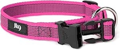 K9 Color & Gray Collar Width 25 mm , Length 39-65 cm , Pink-gray