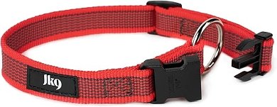 K9 Color & Gray Collar Width 25 mm , Length 39-65 cm Red Gray