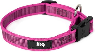 K9 Color & Gray Collar Width 25 mm , Length 39-65 cm , Pink-gray