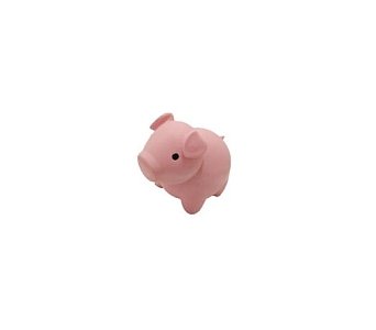 LATEX TOY PINK PIG WITH SOUND 7.5CM