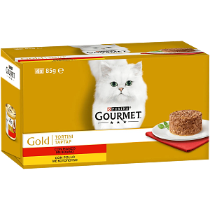 Gourmet Gold Savory Cake Duo Beef & Chicken κονσέρβα 85gr 
