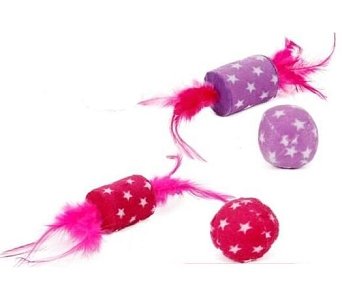 CAT TOYS 2PCS/PACK 4*25cm MOUSE/5cm BALL