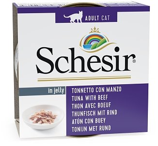 Schesir Cat Jel Τόνος με Μοσχάρι 85g