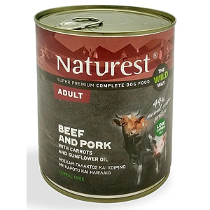 Naturest Adult  Pork & Beef & Garden 800gr