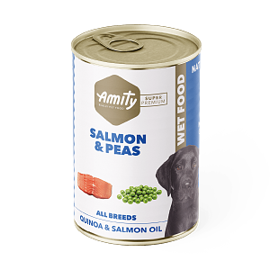 Amity Salmon & Peas 400gr