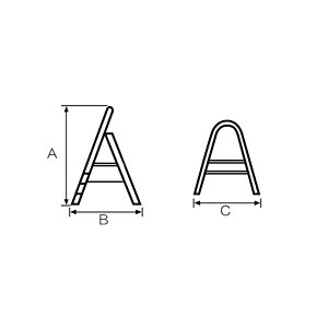 Σκάλα Αλουμινίου 3+1 Σκαλιά Με Θήκη Εργαλείων, Αντιολισθητικά Σκαλιά Και Πόδια 