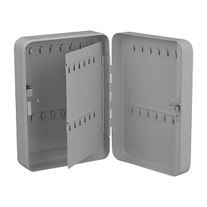 Κλειδοθήκη Με 48 Γάντζους, 10'' Με 2 Κλειδιά, Γκρι  