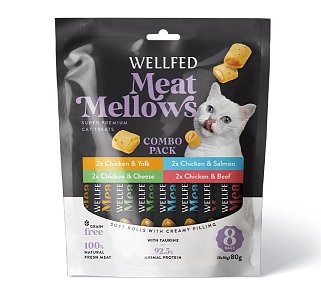 Wellfed Meat Mellows Mix Tastes (8*10gr) 80gr