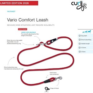 Vario Comfort Leash Semi Circle Red Sml