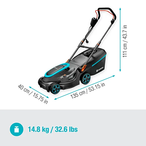 Ηλεκτρική Χλοοκοπτική Μηχανή Gardena PowerMax 37/1800