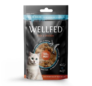 Wellfed Cat F.D. 80% Fish-20% Chicken 24 gr