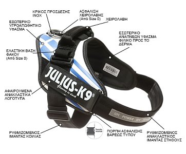 K9 Powerharness 3 Blue