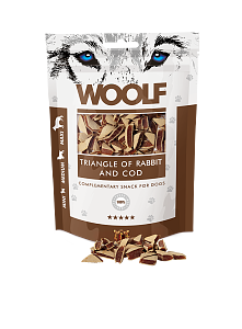 Woolf Rabbit And Cod Triangle 100gr