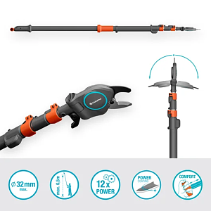 Κλαδευτήρι Gardena με κοντάρι Τηλεσκοπικό StarCut Pro L