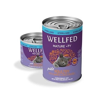 Wellfed - Senior Poultry & Oat Flakes CAT 200 gr