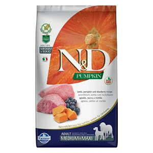 ND DOG PUMPKIN LAMB ADULT MED/MAX 2.5KG