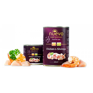 Nuevo Κονσέρβα Γάτας Adult Γαρίδα & Κοτόπουλο 400gr