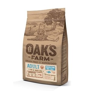 ΔΓ OAQS FARM GRAIN FREE ALL ADULT WHITE FISH  80g