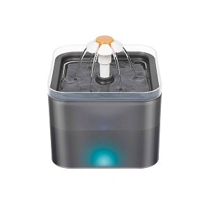 PET WATER FOUNTAIN, BLACK 2L MATERIAL PP