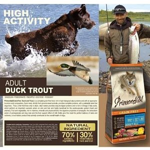 Primordial Dog Mini Adult Trout & Duck 2kg 