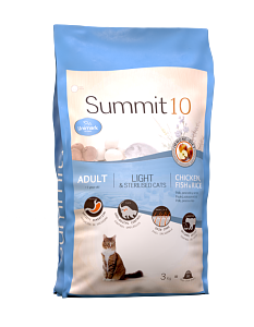 Summit 10 Cat Adult Grain Free Sterilised 3kg