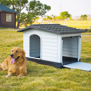 ΣΠΙΤΙ ΣΚΥΛΟΥ LUXE ΠΛΑΣΤΙΚΟ ΜΕ ΑΝΟΙΓΜΑ 111*84*80Η