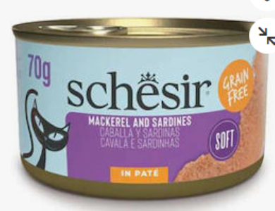 Schesir Cat Grill Pate Sardines and Mackerel 70g