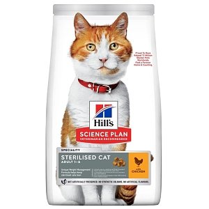 Hills Cat SP Adult  Mature Sterilised Chicken 2Kg+1Kg Δώρο