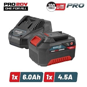 Starter Kit 20v Bormann Pro 6,0Ah+Φορτιστης 4,5Α